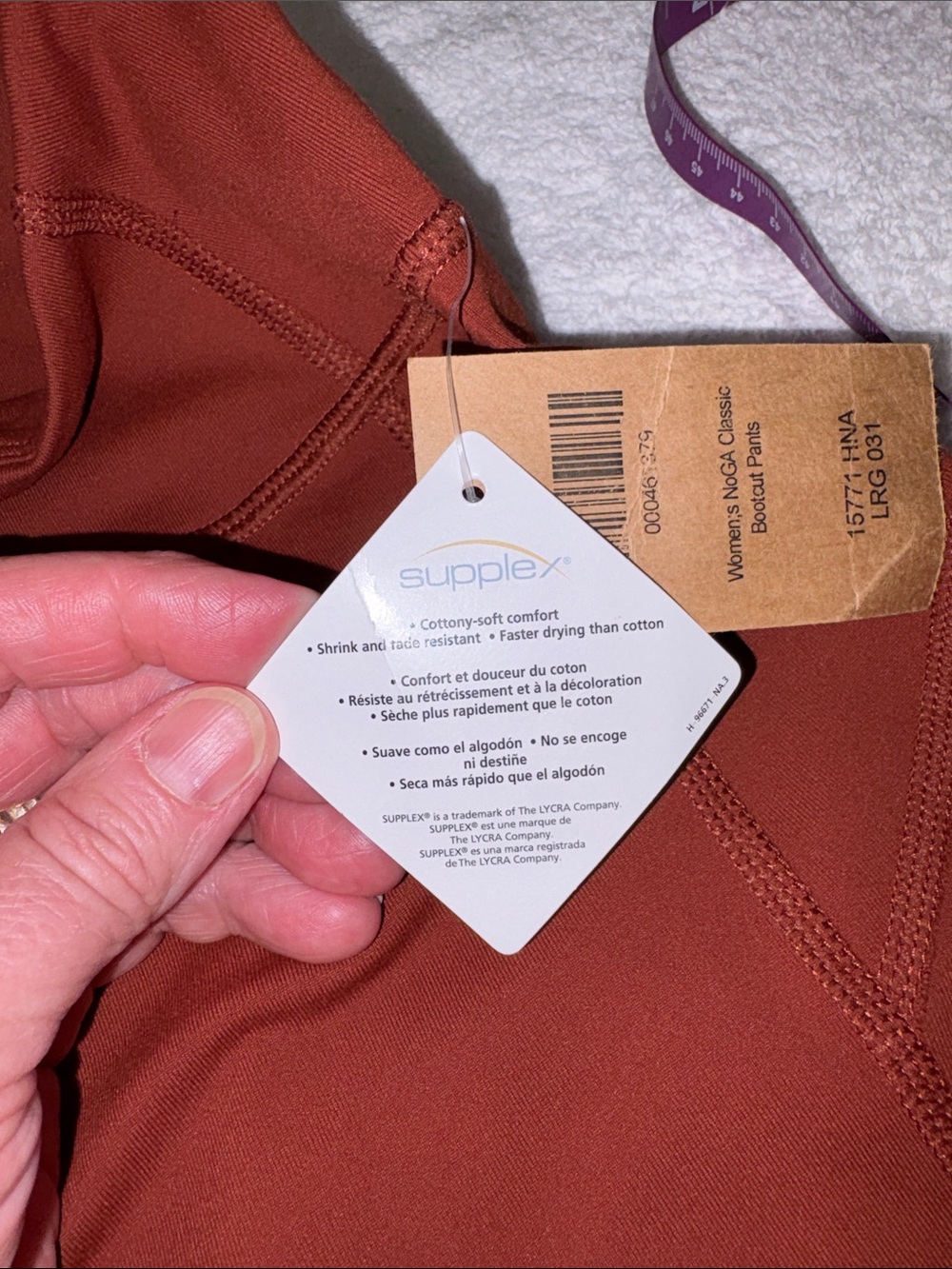 Duluth Trading noga supplex Wide-Leg Pants in Brick Red women’s lg 31 - Picture 8 of 12